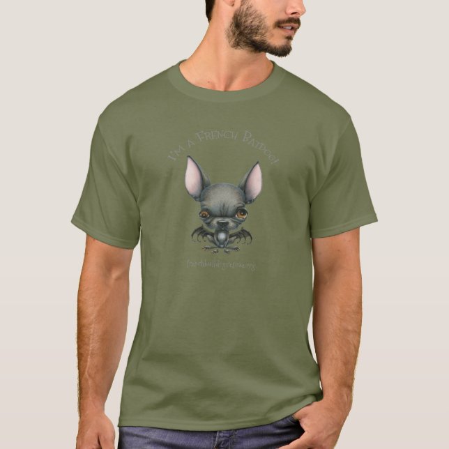 T-shirt Je suis un Batdog français ! (Devant)