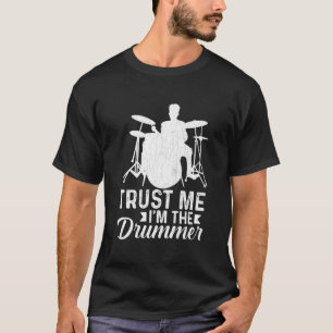 T-shirt JE SUIS UN BATTEUR Joueur De Batterie Batterie