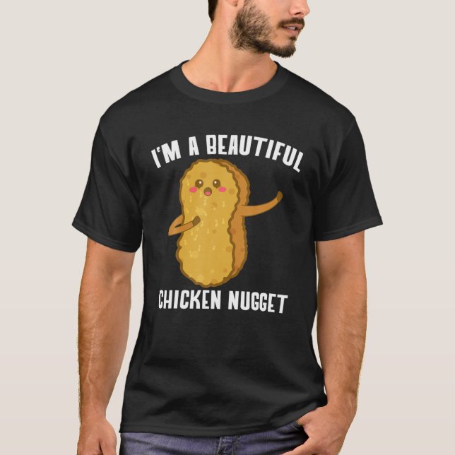 T-shirt Je suis Un Beau Costume de Poulets Nugget Enfants  (Devant)