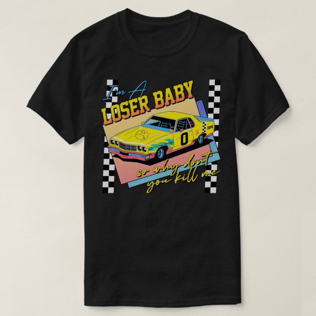 T-shirt Je suis un bébé perdant 90s Design esthétique (Design devant)