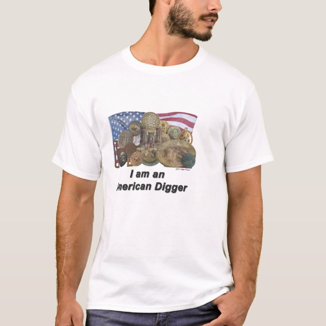 T-shirt Je suis un bêcheur américain (Devant)
