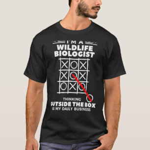 T-shirt Je suis un biologiste de la faune pensant dehors