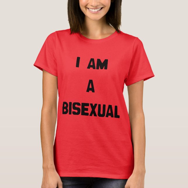 T-SHIRT JE SUIS UN BISEXUEL (Devant)