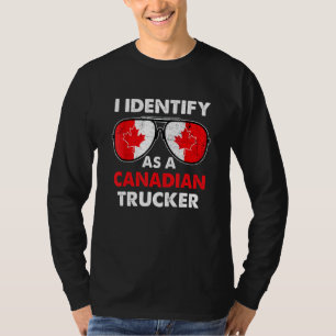 T-shirt Je suis un camionneur canadien Convoi pour la libe