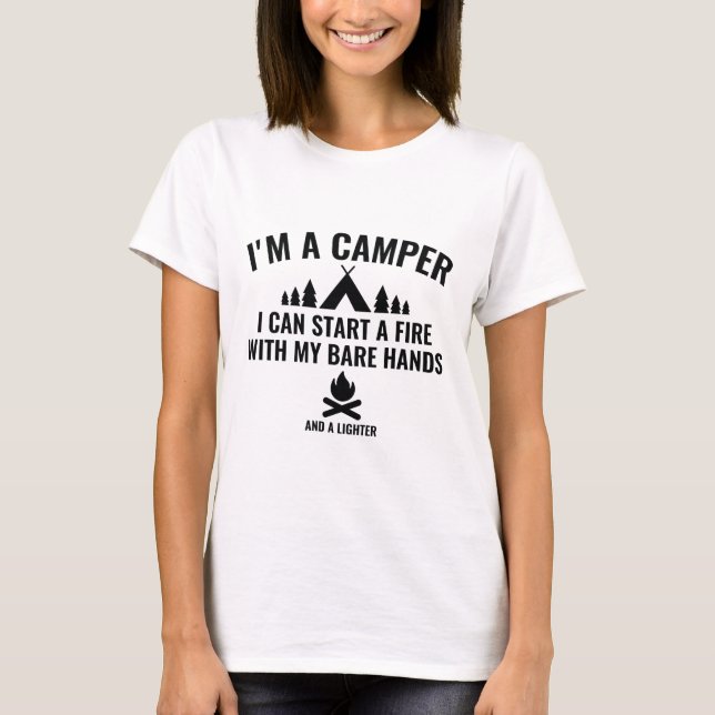 T-shirt Je suis un Camper (Devant)