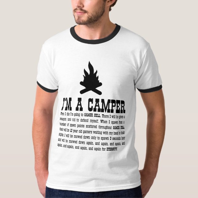 T-shirt Je suis un campeur (Devant)