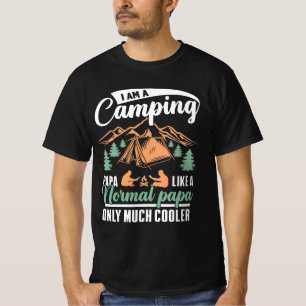 T-shirt Je suis un camping papa papa Mens Drôle amoureux d