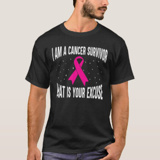 T-shirt Je Suis Un Cancer Survivant Pink Ribbon Cancer Du
