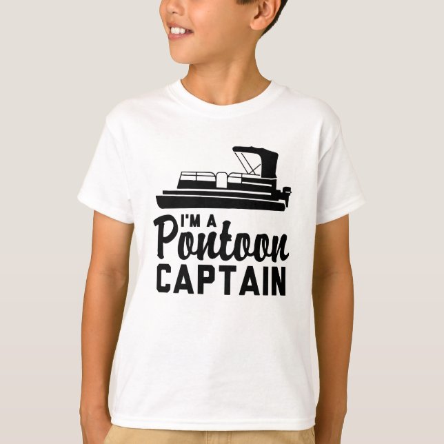 T-shirt Je suis un capitaine de ponton (Devant)