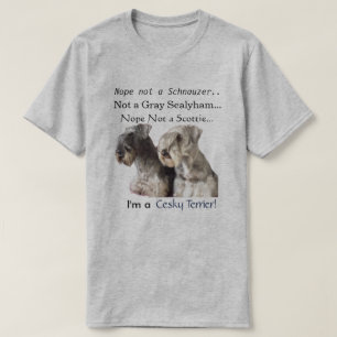 T-shirt Je suis un Cesky Terrier
