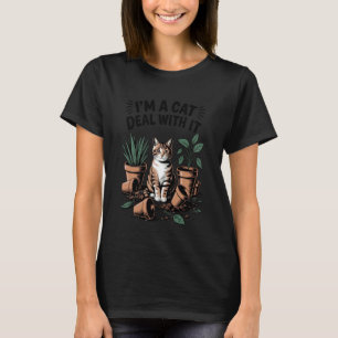 T-shirt Je Suis Un Chat Faites Avec Ça Amateur De Chat Pla