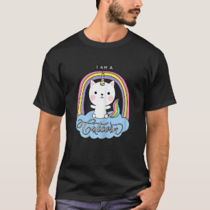 T-shirt Je Suis Un Chat Licorne Arc-En-Ciel Kittycorn Magi