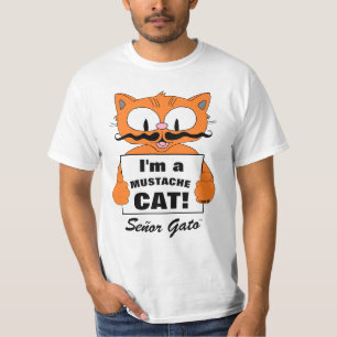 T-shirt Je suis un chat moustache ! Senor Gato
