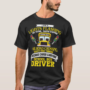 T-shirt Je suis un chauffeur de bus scolaire de retour à l
