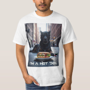 T-SHIRT JE SUIS UN CHIEN CHAUD - CHILI DOG -