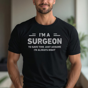 T-shirt Je Suis un Chirurgien Vintage Drôle Chirurgien