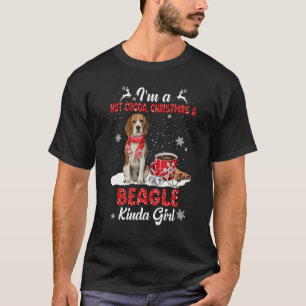 T-shirt Je suis un chocolat chaud Noël et chien Kinda Beag