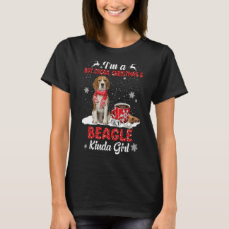 T-shirt Je suis un chocolat chaud Noël et chien Kinda Beag