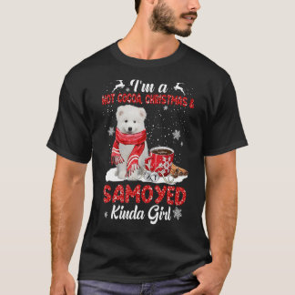 T-shirt Je suis un chocolat chaud Noël et chien Kinda Samo