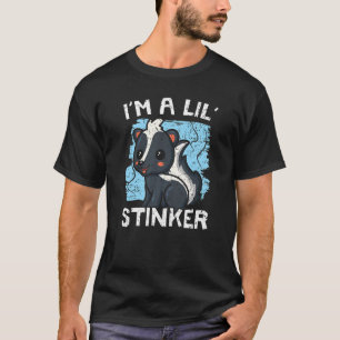 T-shirt Je suis un chuchoteur de mouffette d'animal de fau