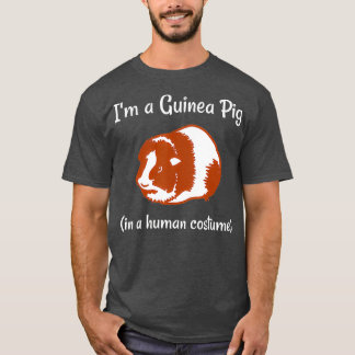 T-shirt Je suis un cochon de Guinée dans un costume humain
