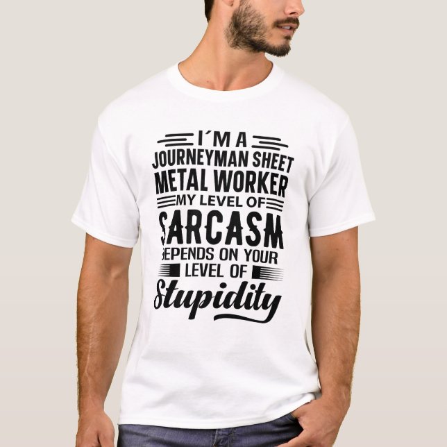 T-shirt Je suis un compagnon tôlier (Devant)