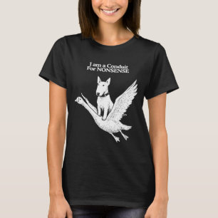 T-shirt Je suis un conduit pour humour absurde de bouledog