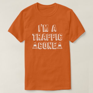 T-shirt Je suis un cône de signalisation Costume de Hallow