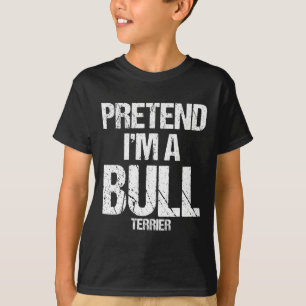 T-shirt Je suis un costume de Chien d'Halloween Bull Terri