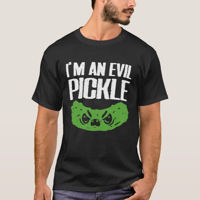 T-shirt Je suis un costume d'Halloween Pickle Malin Concom (Devant)