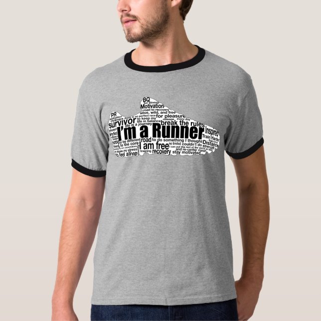T-shirt Je suis un coureur (Devant)