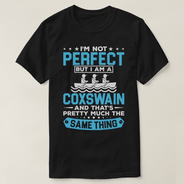 T-shirt Je Suis Un Coxswain Shirt Railing Coxswain Shirt R (Design devant)
