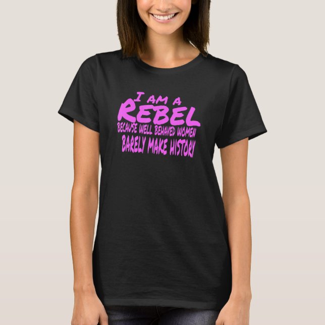 T-shirt Je Suis Un Design Rebel (Devant)