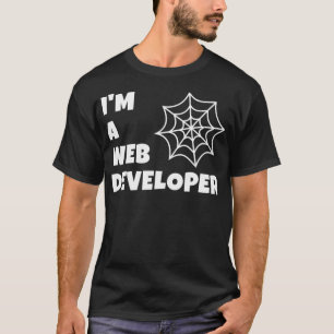T-shirt Je suis un développeur Web Chemise Halloween Spide