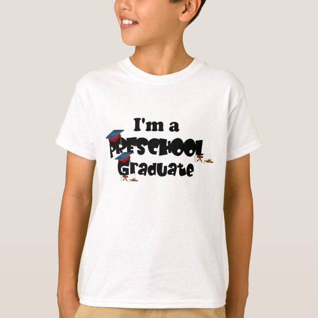 T-shirt Je suis un diplômé de l'enseignement préscolaire (Devant)