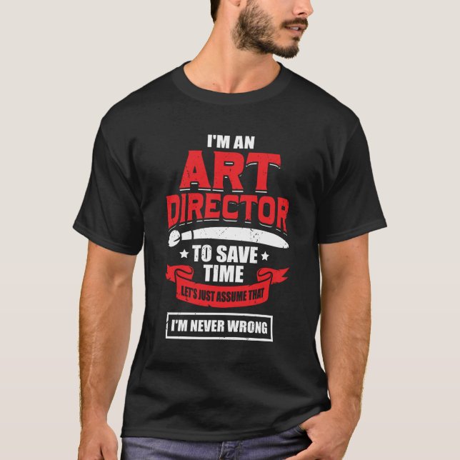 T-shirt Je suis un directeur artistique (Devant)