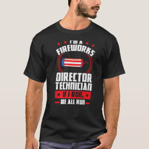 T-shirt Je suis un directeur de Fireworks Technicien Forew
