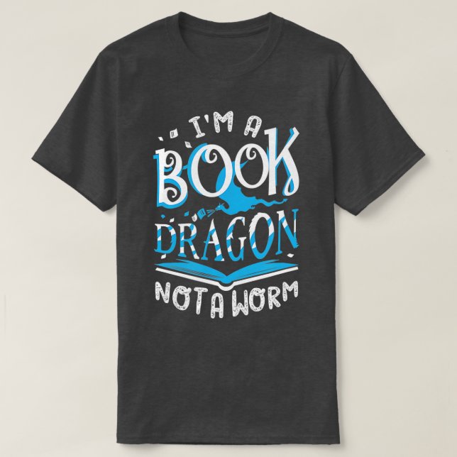 T-shirt Je Suis Un Dragon De Livre Pas Un Monde De Costume (Design devant)