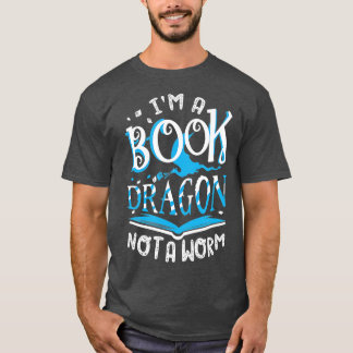 T-shirt Je Suis Un Dragon De Livre Pas Un Monde De Costume