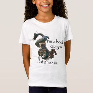 T-Shirt Je suis un Dragon de Livre pas un ver