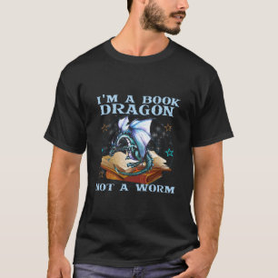 T-shirt JE SUIS Un Dragon de Livre Pas Un Ver Dragons