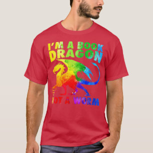 T-shirt Je suis un Dragon de Livre Pas un ver Journée Mond