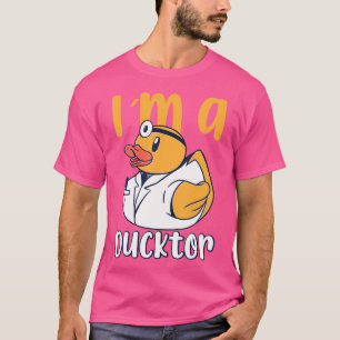 T-shirt Je Suis Un Ducktor Rubber Duck Docteurs Docteur Sq