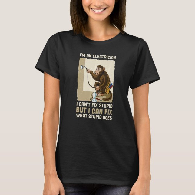 T-shirt Je suis un électricien (Devant)