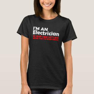 T-shirt Je suis un électricien Ingénieur en électricité Li