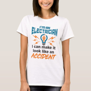 T-shirt Je suis un électricien, je peux faire paraître un