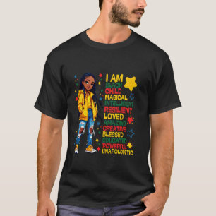 T-shirt Je suis un enfant noir Mois de l'histoire des Afro