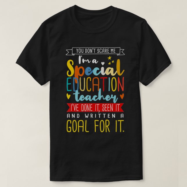T-shirt Je suis un enseignant de l'éducation spéciale Sen  (Design devant)