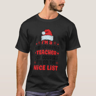 T-shirt Je Suis Un Enseignant De maternelle Funny Père Noë
