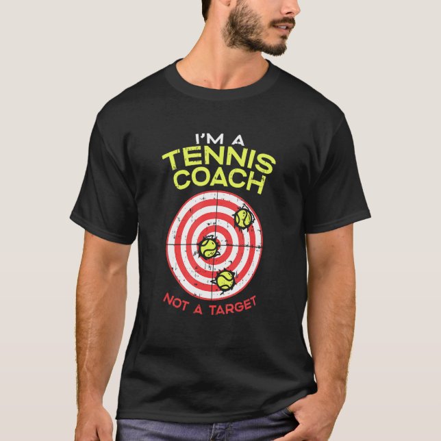T-shirt Je Suis Un Entraîneur De Tennis Non Pas Un Instruc (Devant)
